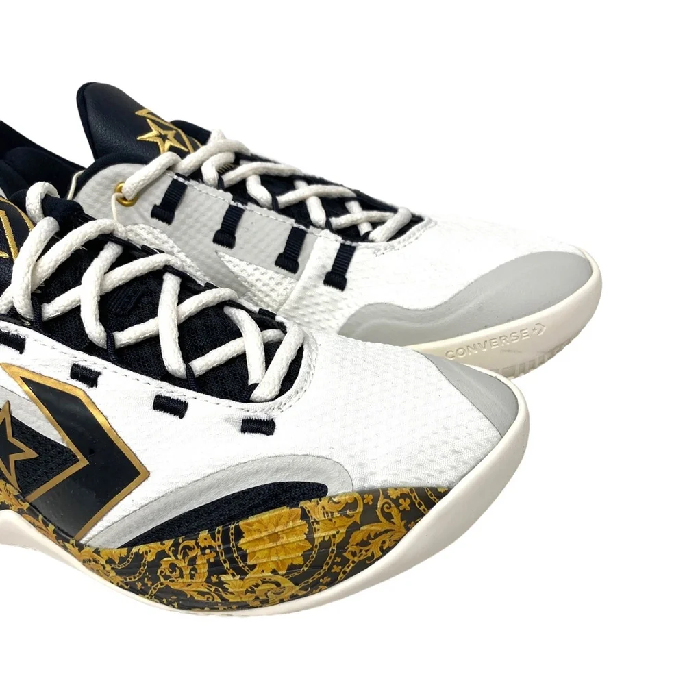 Converse BB Shift Gold White Basketball Sneaker Suede Mesh Women Mid Top A02517C